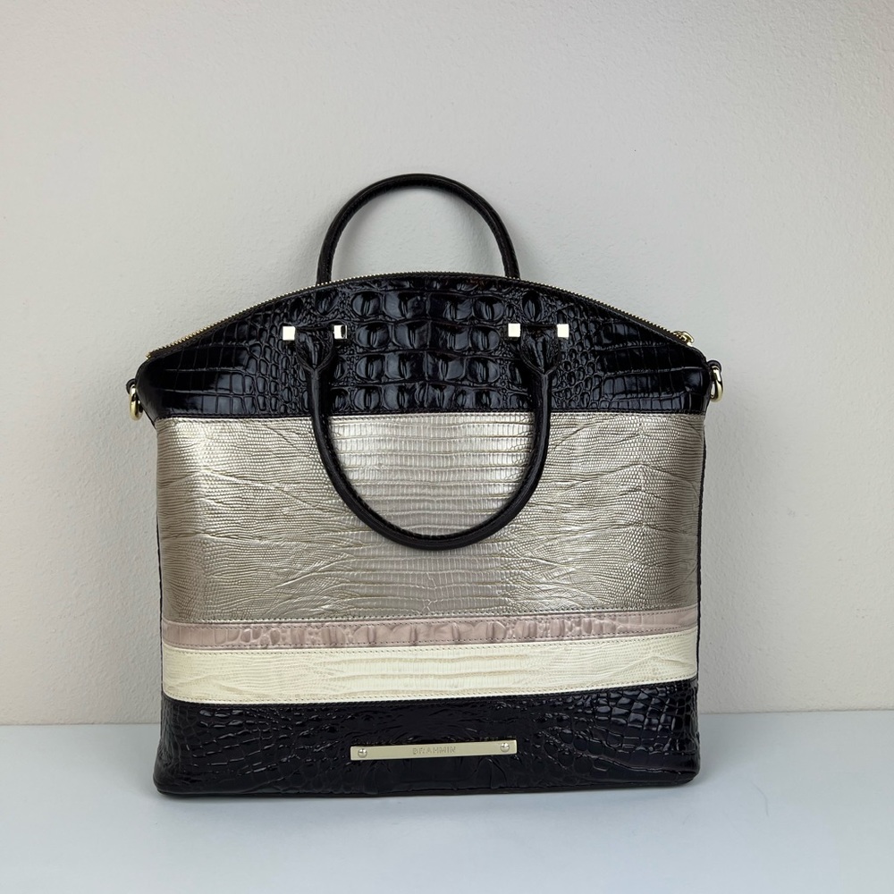 Brahmin LARGE DUXBURY SATCHEL STERLING KAPOOR